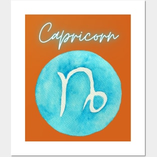 Capricorn zodiac sign Posters and Art